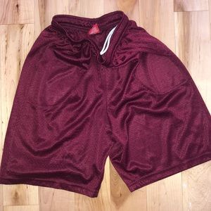 “Hill” Maroon Athletic Shorts